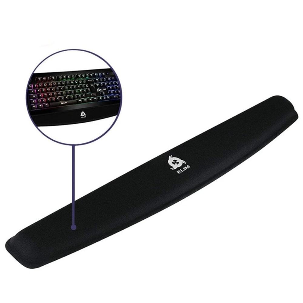 KLIM Memory Foam Black Wrist Rest for Keyboards NEW